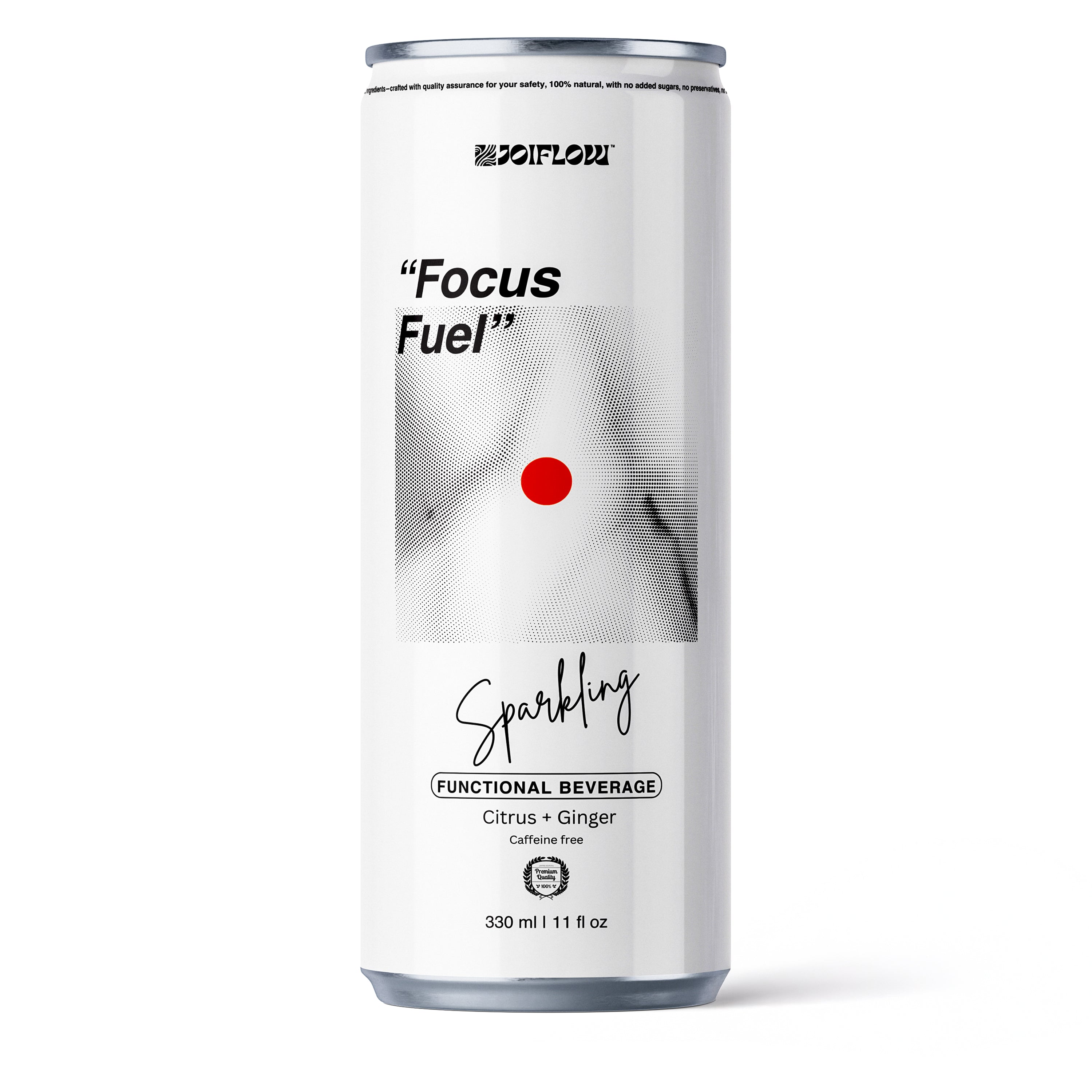 "Focus Fuel" Sparkling Beverage (Citrus+Ginger)